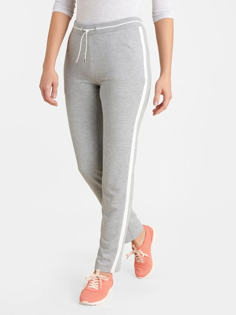Pantalon de détente intérieur bouclette Happy D. by Damart Gris chiné