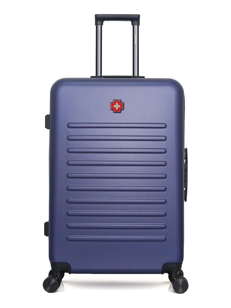 Set de 4 Valises Rigides Grand Format  Taille Moyenne  Valise Cabine et Vanity WIL M   Bleu marine