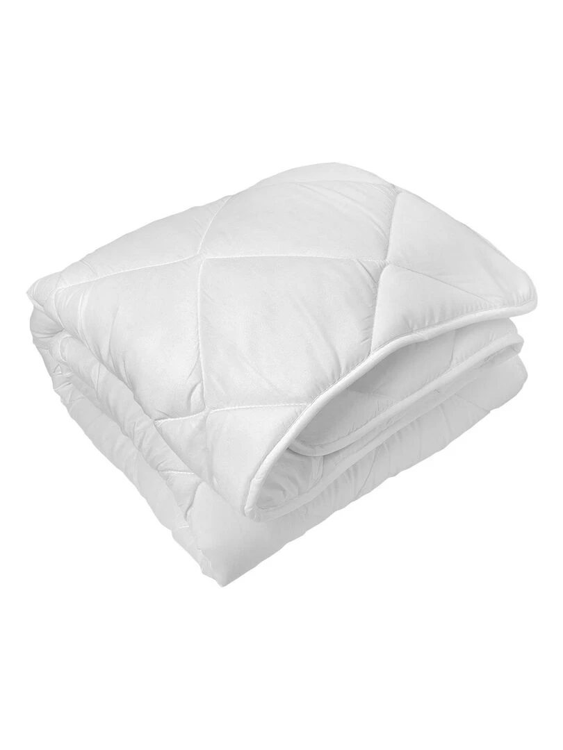 Couette au toucher peau de pêche en microfibre Blanc