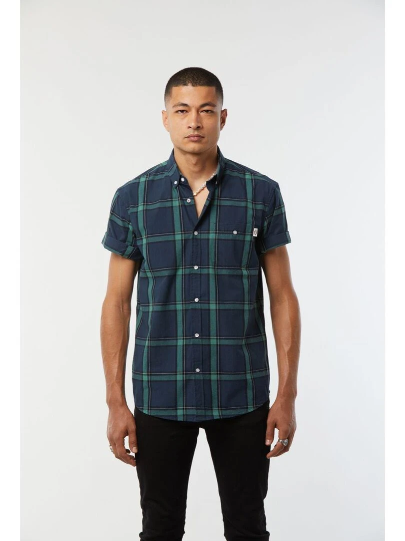 Lee Cooper Chemise manches courtes coton regular DIREAS Bleu foncé