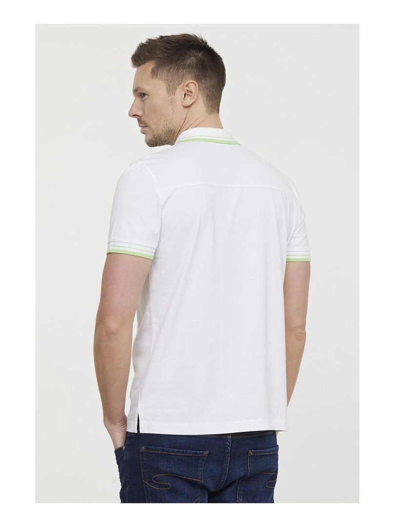 Lee Cooper   Polo manches courtes coton regular BIRO   Blanc