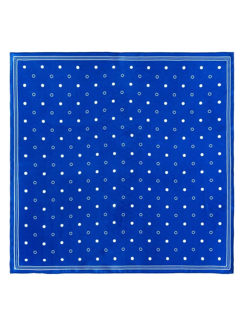Carré de soie Piccolo Spezia Bleu roi