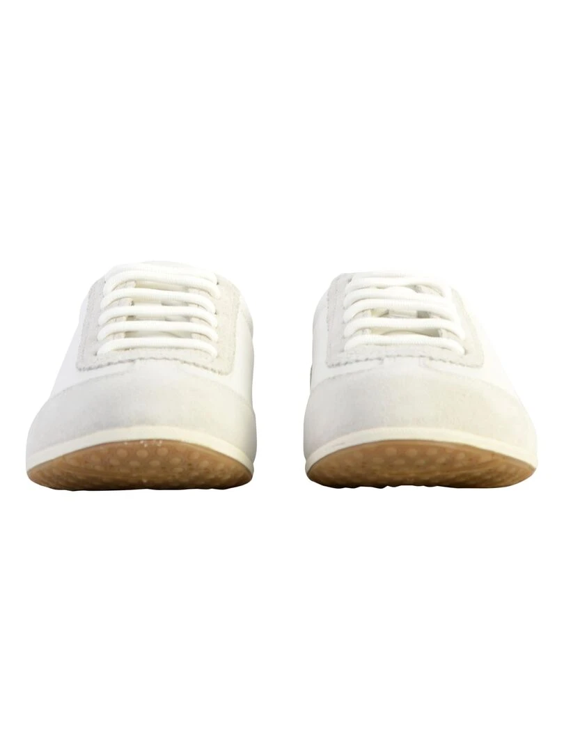 Basket Cuir Geox Vega   Blanc