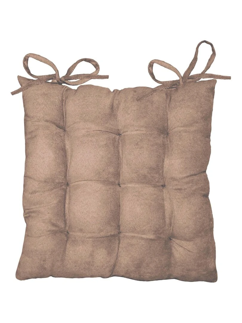 Assise matelassée Collection Suede Uni Suedine Beige