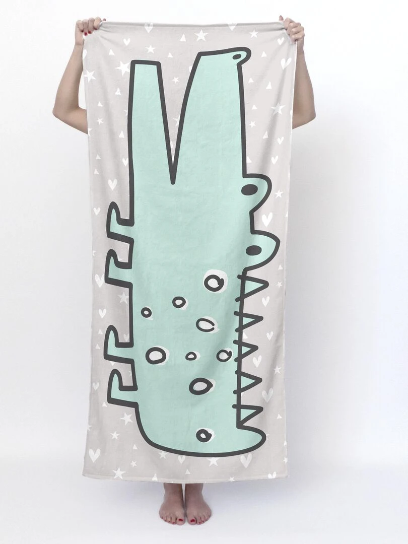 Serviette Best buddies "Happyfriday" Blanc