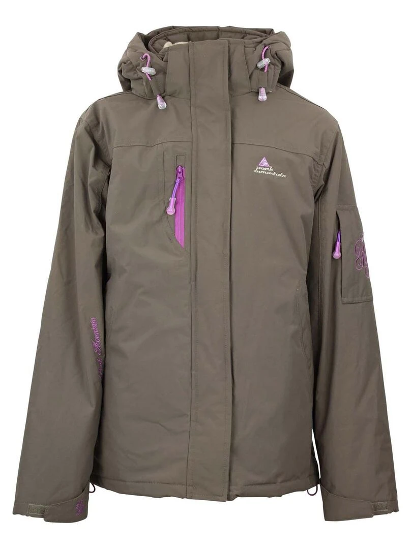 Parka de ski femme ADIKA Gris taupe