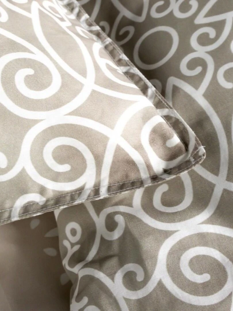 Housse de couette  Sunshine Aldemor + taie(s) 100% coton 57 fils   Beige