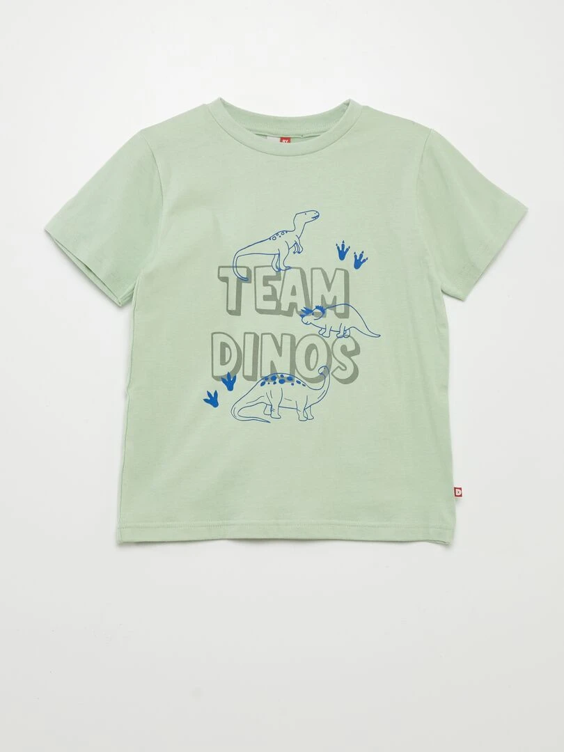 Pyjama court 'dinosaures'   2 pièces   Vert