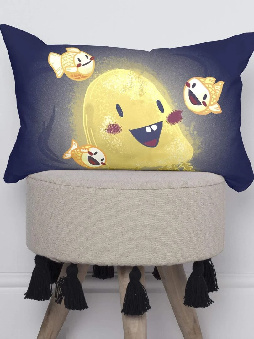 Housse de coussin Happy mermaid "Happyfriday"   Blanc