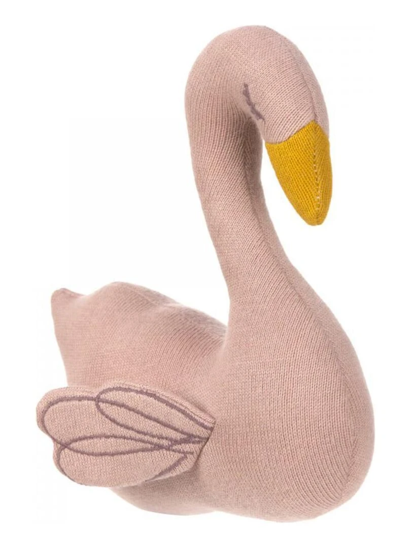 Hochet tricoté Little Water Cygne avec grelot / papier bruissant N/A