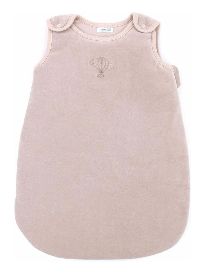 Gigoteuse Velours 0 3 mois 100% Coton Bio couleur Noisette Beige
