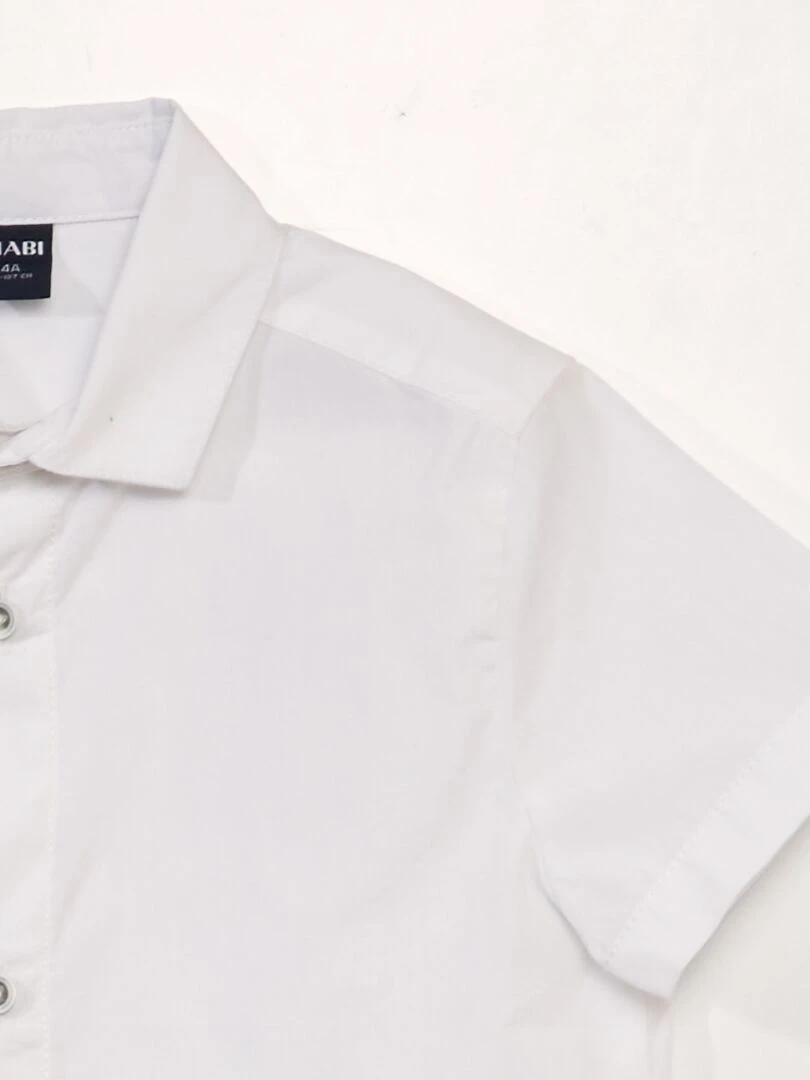 Chemise en popeline avec aimants   So Easy   blanc