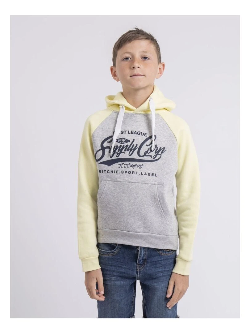 Sweat capuche WANDY J Jaune
