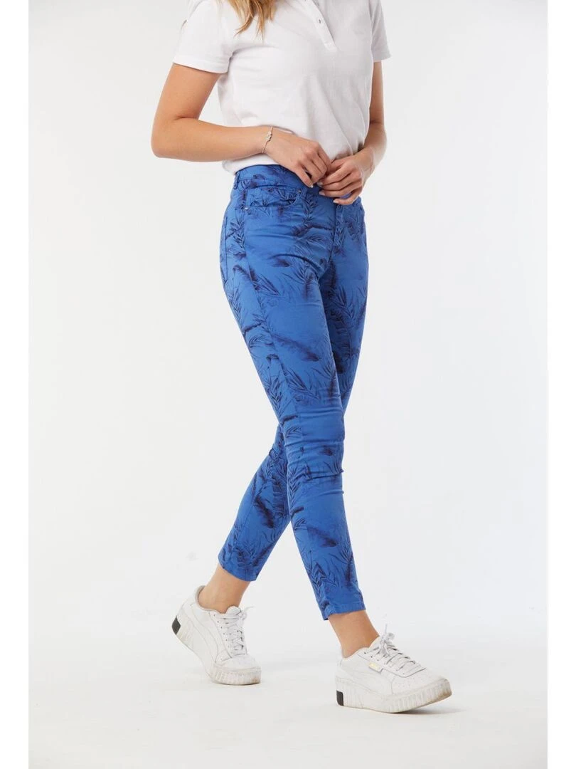 Lee Cooper   Pantalon coton slim LC135   Bleu