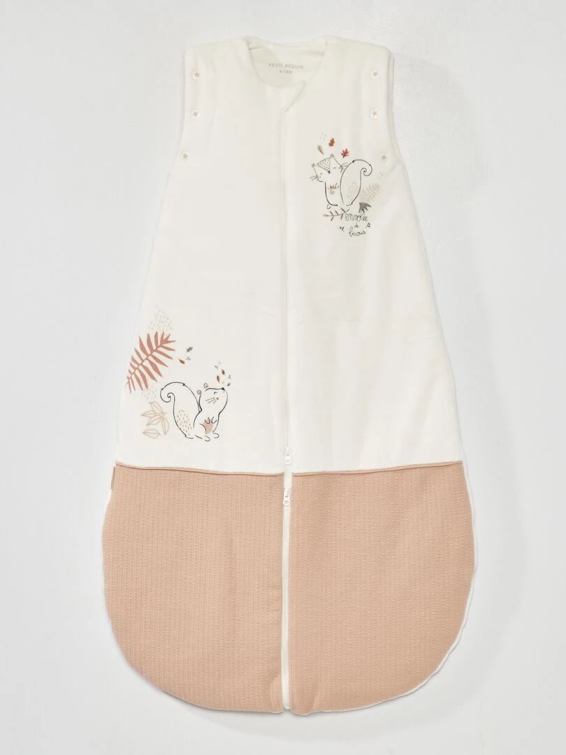 Gigoteuse en velours 'Petit Beguin'   TOG 3   Blanc