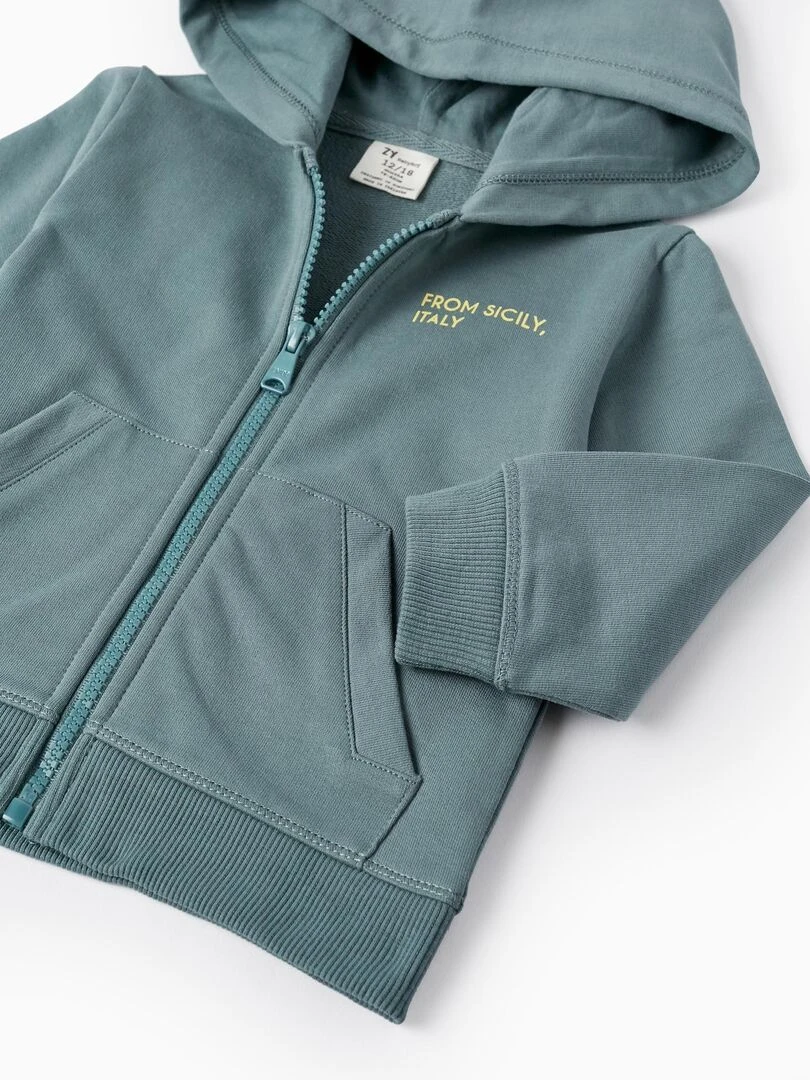 Manteau en coton avec capuche pour bébé garçon 'Sicily  SICILIAN DAYS   Bleu clair