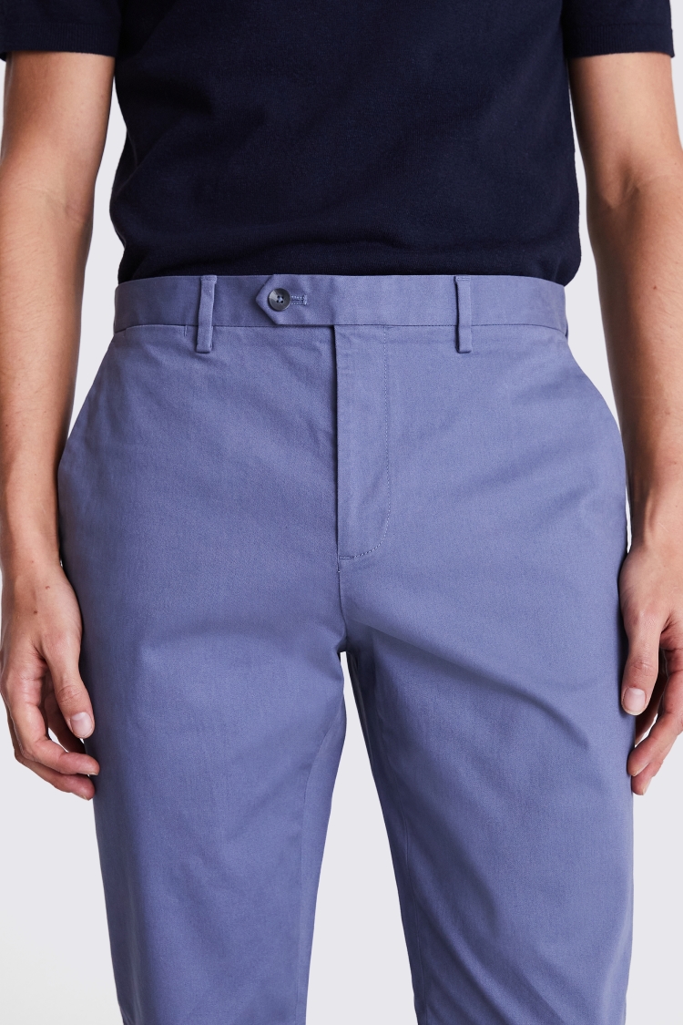 Slim Fit Light Grey Seersucker Trousers   Buy Online at Moss