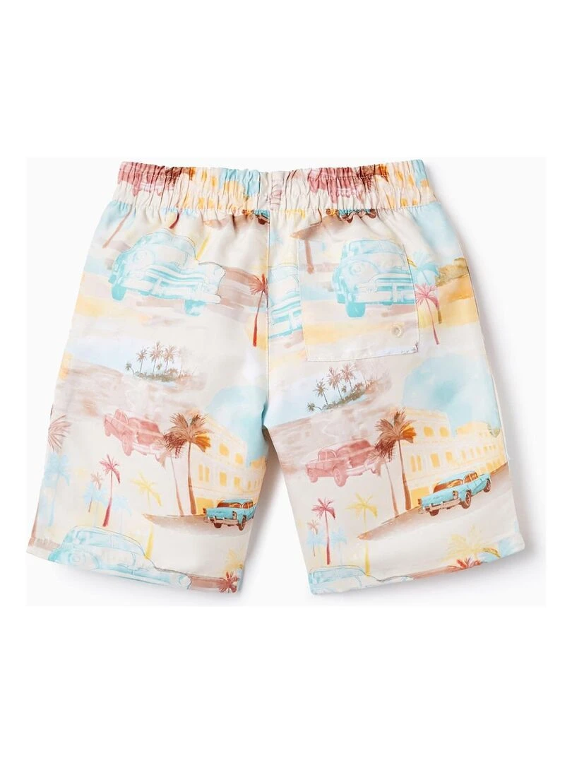 Short De Bain Up 80 Avec Motif Pour Garçon 'Cuba' CUBA Blanc