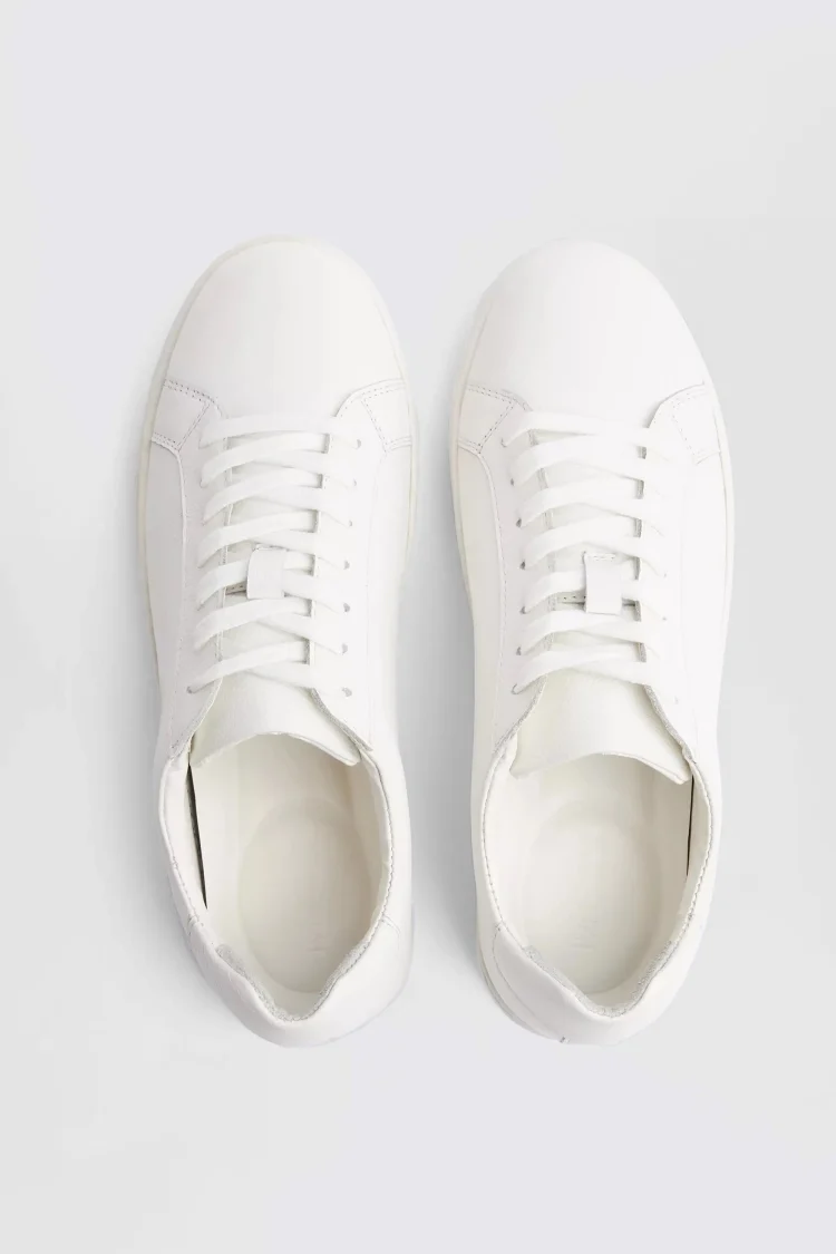 White Leather Trainers Buy Online at Moss