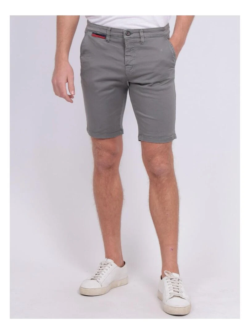 Bermuda chino slim BERKLEY Gris foncé