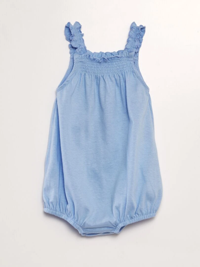 Barboteuse en jersey Bleu