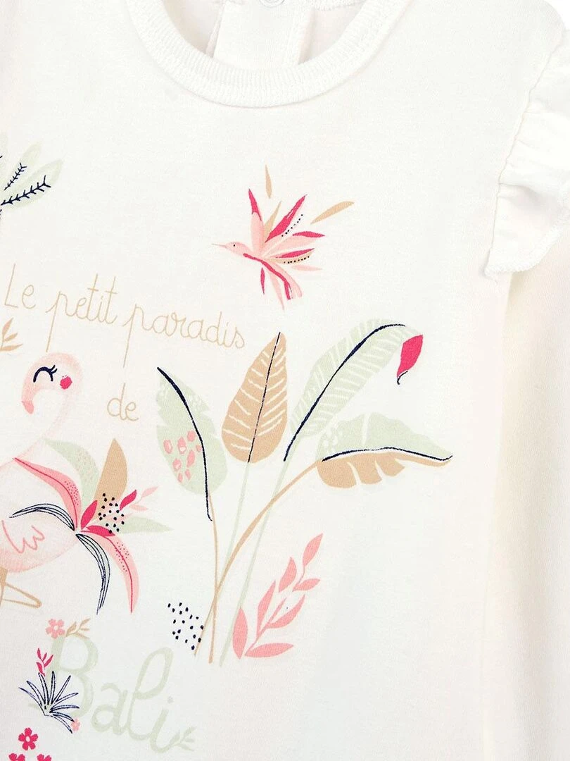 Pyjama bébé 2 pièces Petit Paradis Ecru