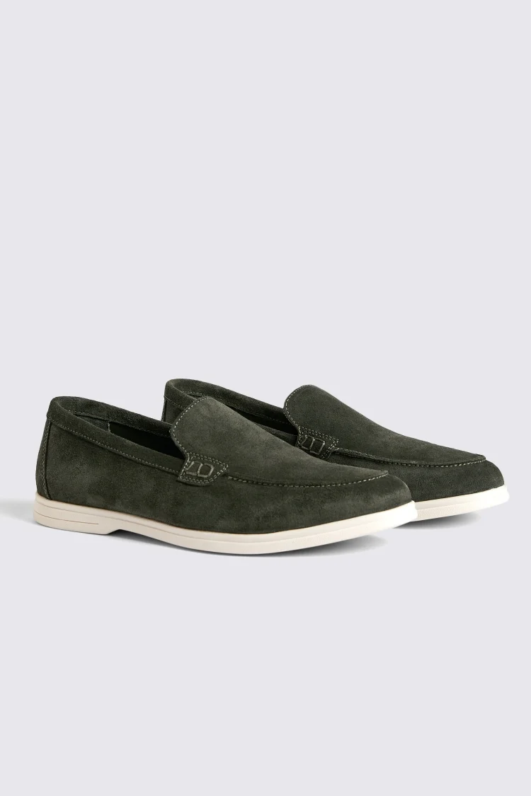 Lewisham Khaki Suede Casual Loafers Buy Online at Moss