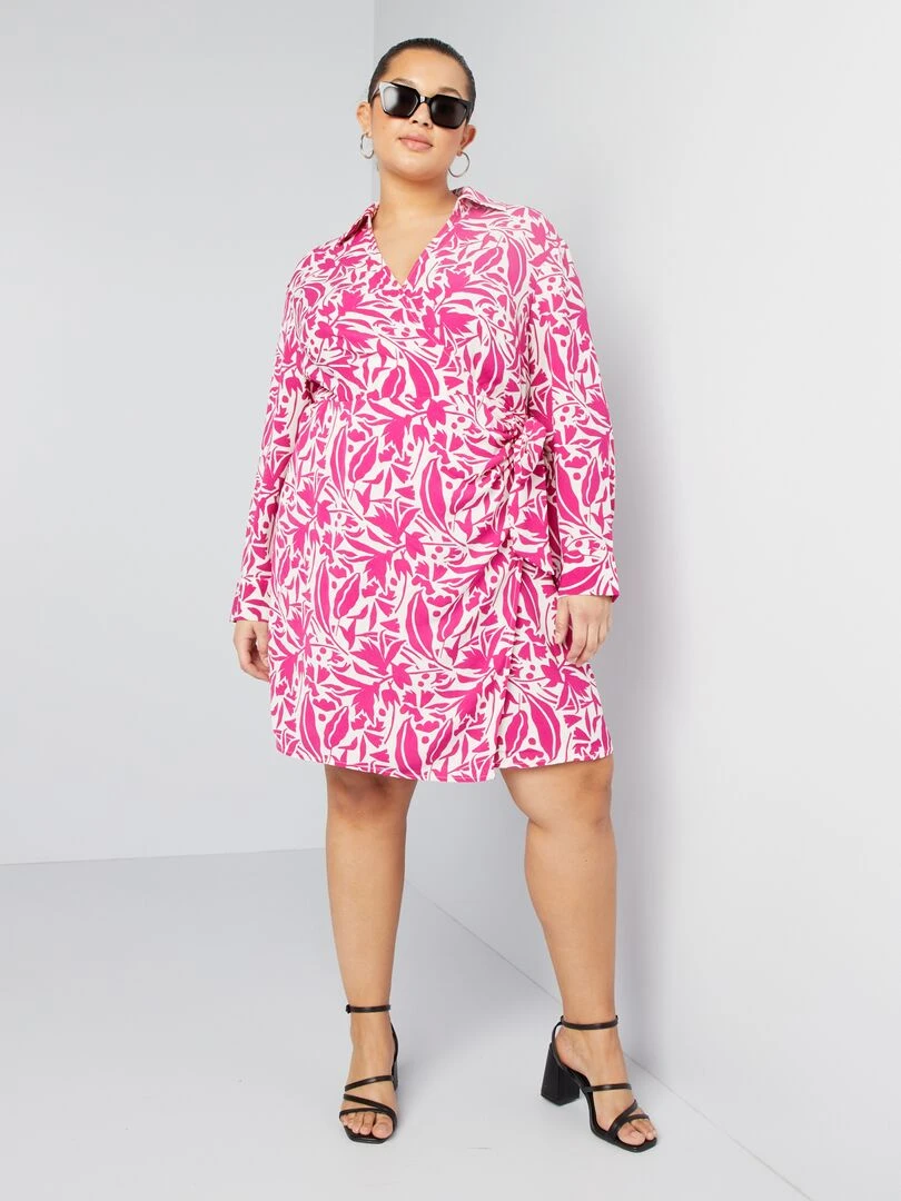 Robe portefeuille Rose