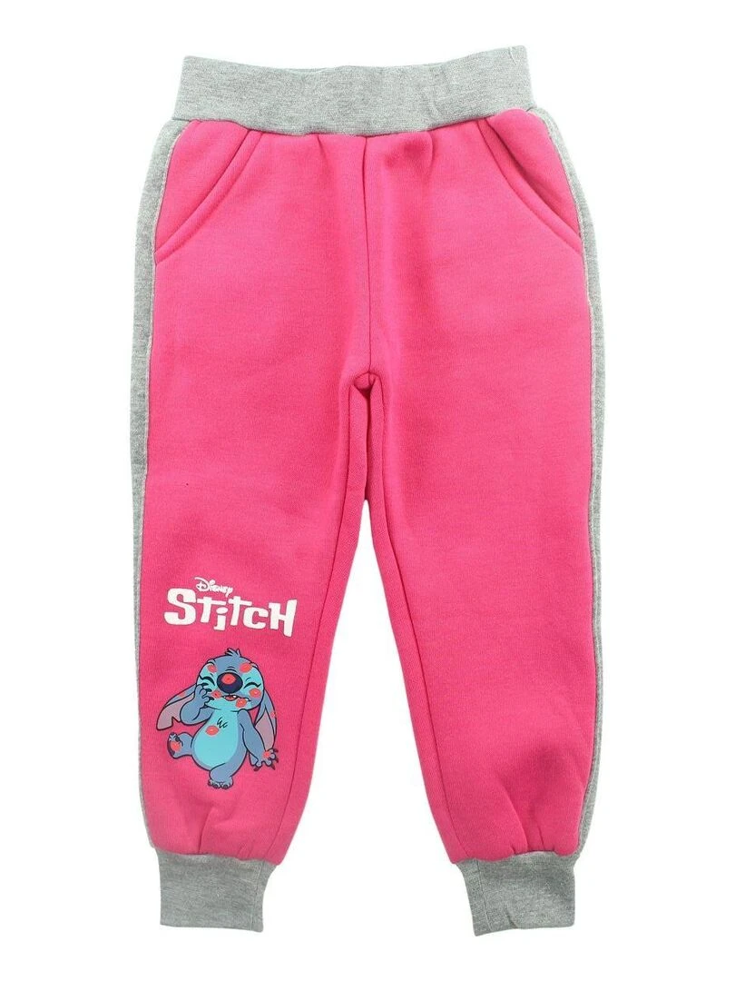 Disney   Ensemble ​​Sweat pantalon fille Imprimé Lilo Et Stitch   Rose fushia