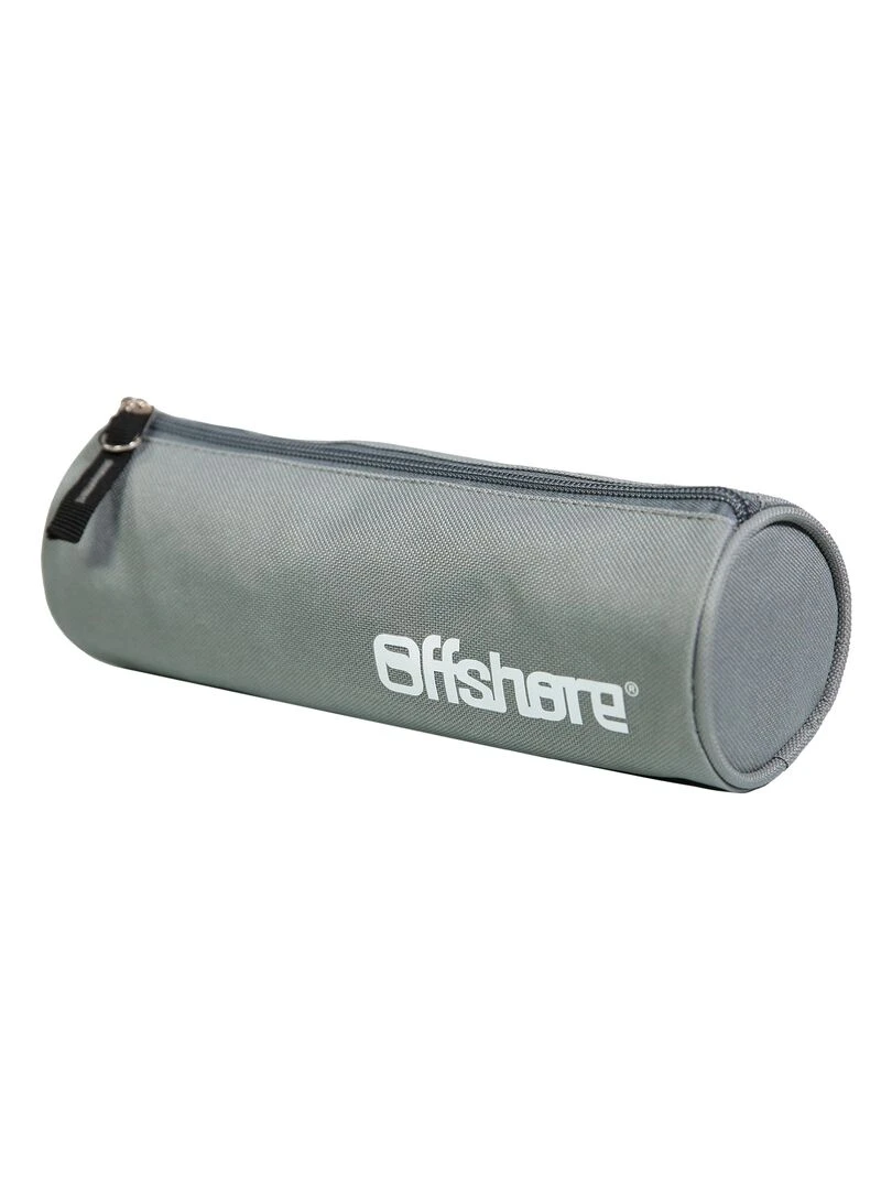 BAGTROTTER Trousse scolaire ronde Offshore Grise Gris