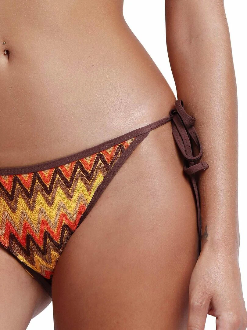 Ensemble deux pièces bikini triangle préformé Missoni   Jaune