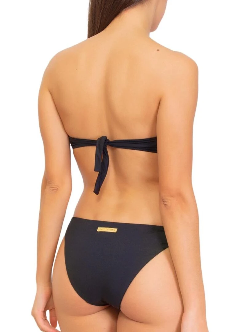 Bas de bikini à nouettes Casa Di Bambole   Noir
