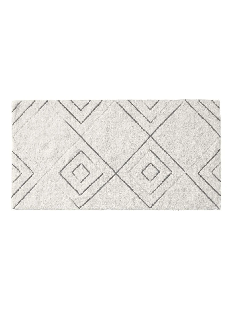 Guy Levasseur Tapis de bain en coton fantaisie ivoire Beige