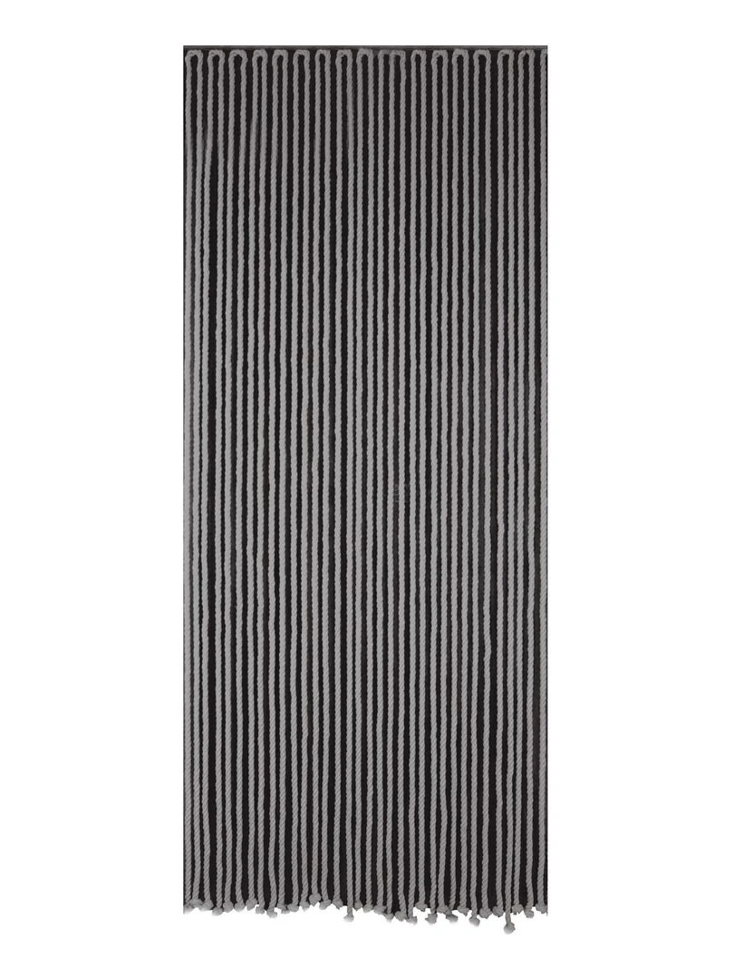 Rideau de porte en corde tressée   Gris clair