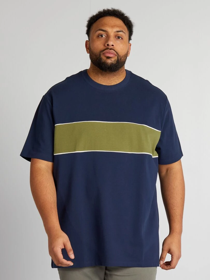 T shirt en piqué de coton   vert