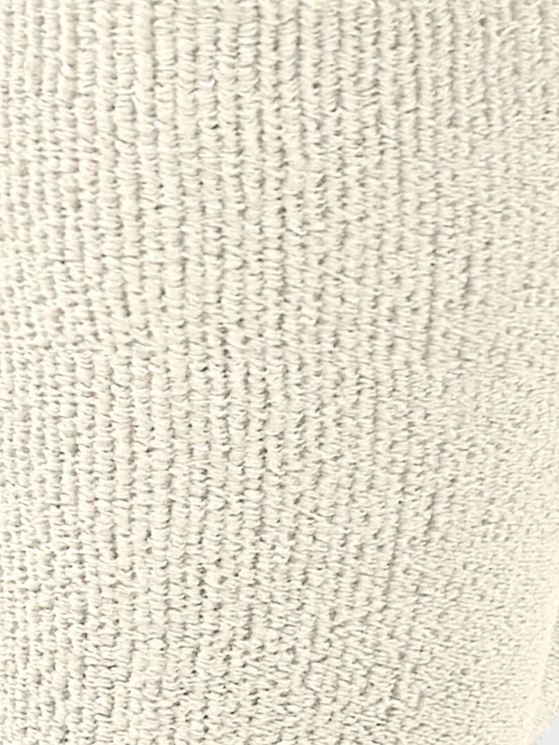 Mi bas jersey maille bouclette Thermolactyl Damart Blanc Ecru Blanc