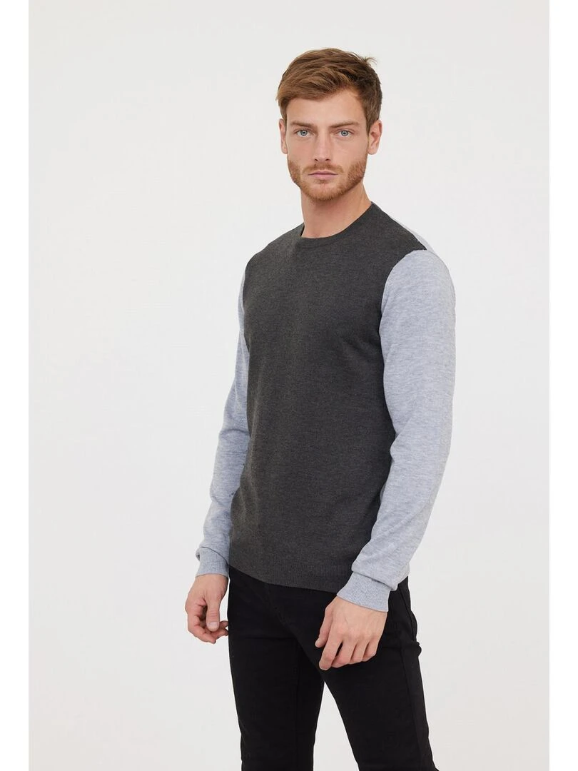 Lee Cooper Pull manches longues polyester regular CARAIS gris anthracite