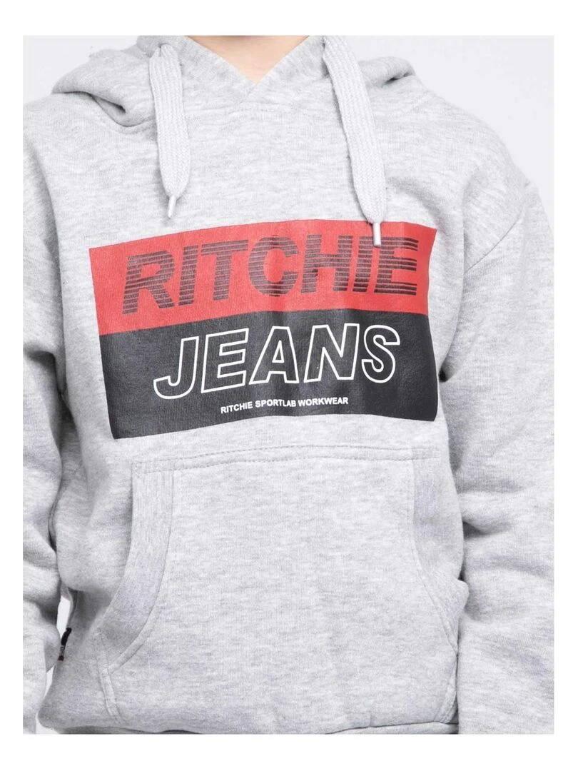 Sweat capuche WENTZ J   Gris