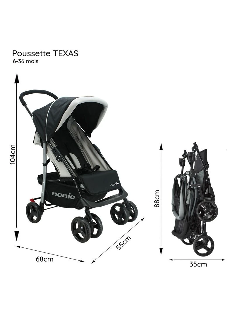 Poussette Tout Terrain Texas 6 36 Mois   Mickey   Bleu