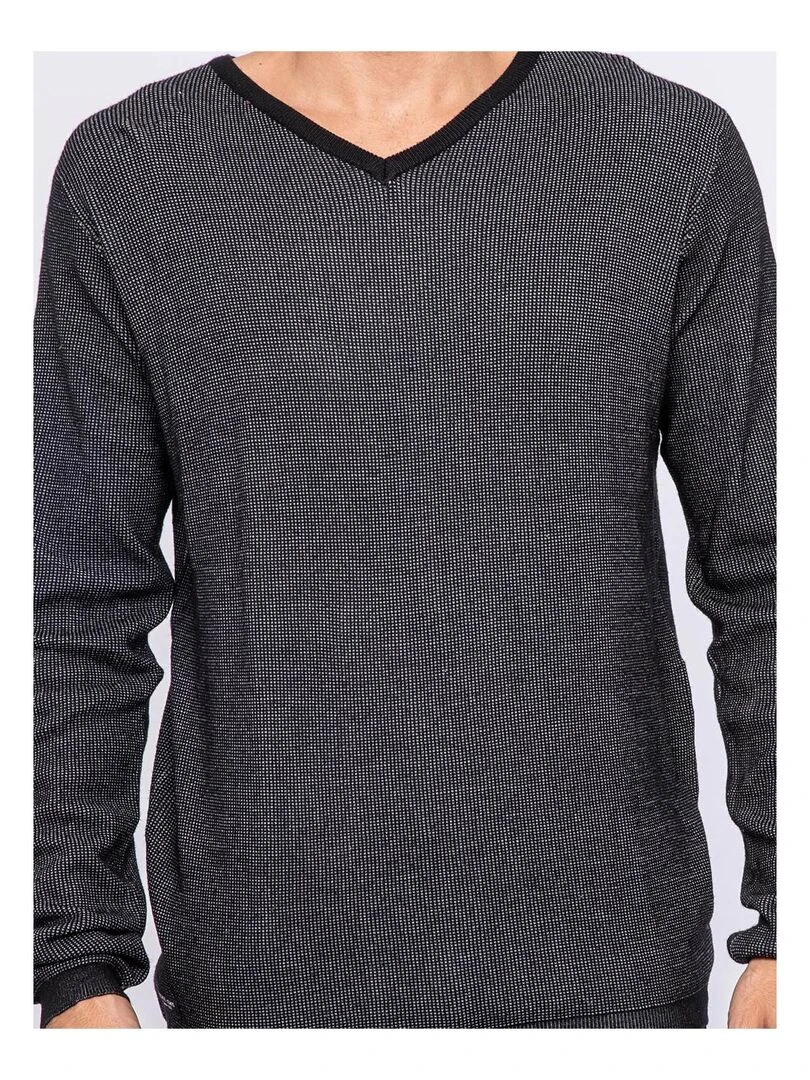 Pull col V LECHEDEK   Gris