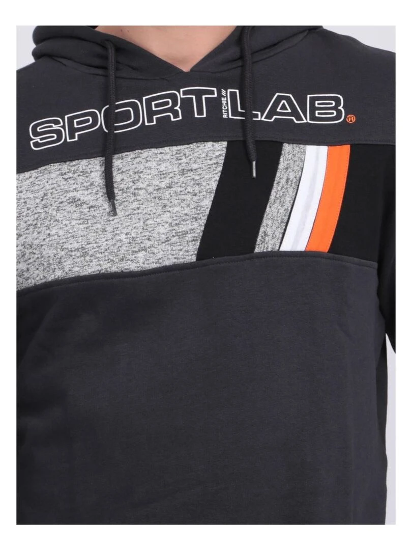 Sweat capuche WODESTO   gris anthracite