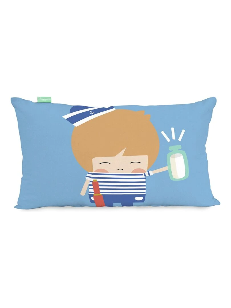 Housse de coussin Lighthouse "Happyfriday" Blanc