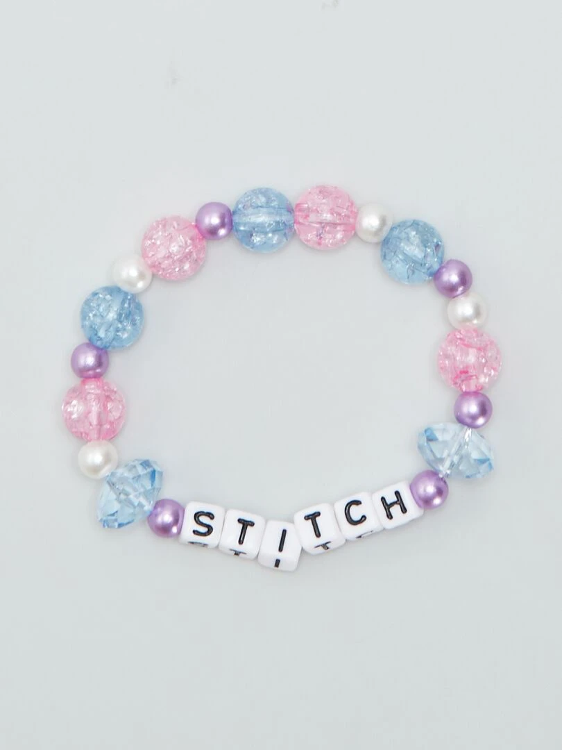 Lot de 3 bracelets 'Stitch'   bleu