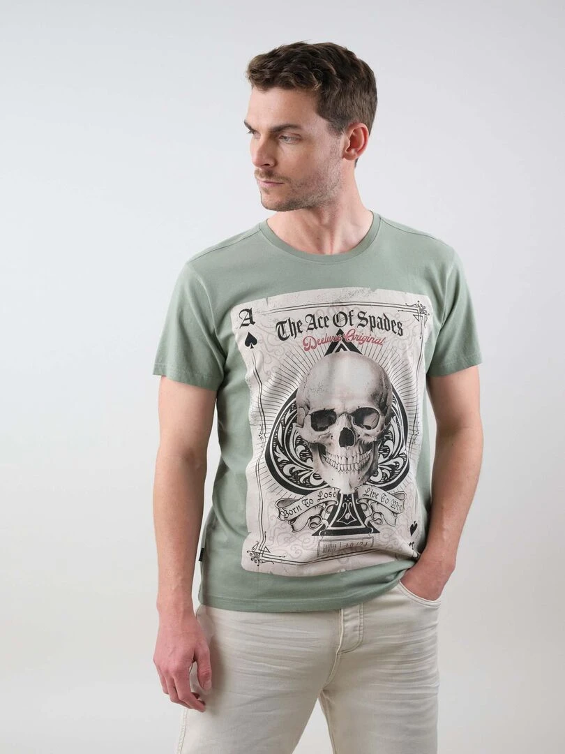 T shirt en coton pour homme 'Deeluxe'   Vert chèvrefeuille