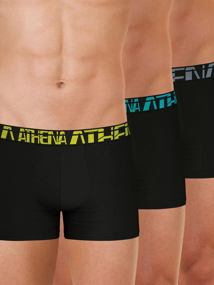 Lot de 3 boxers homme 720 Stretch Micro Noir