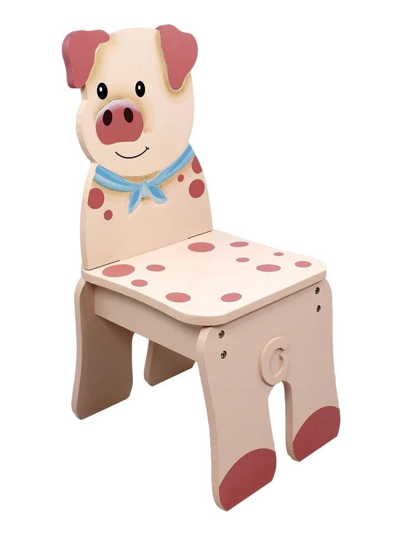 Chaise en bois pour décor chambre enfant bébé garçon fille mixte Fantasy Fields TD 11324A2 P Rose