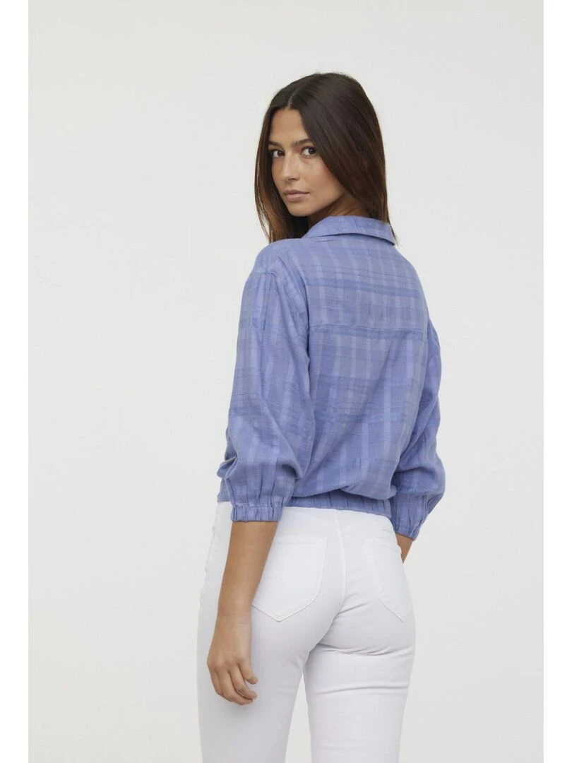 Lee Cooper   Chemise manches 3/4 coton regular DATINA   Bleu