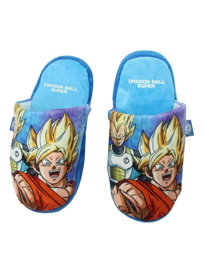Dragon Ball Z Pantoufle garçon imprimé Dragon Ball Bleu