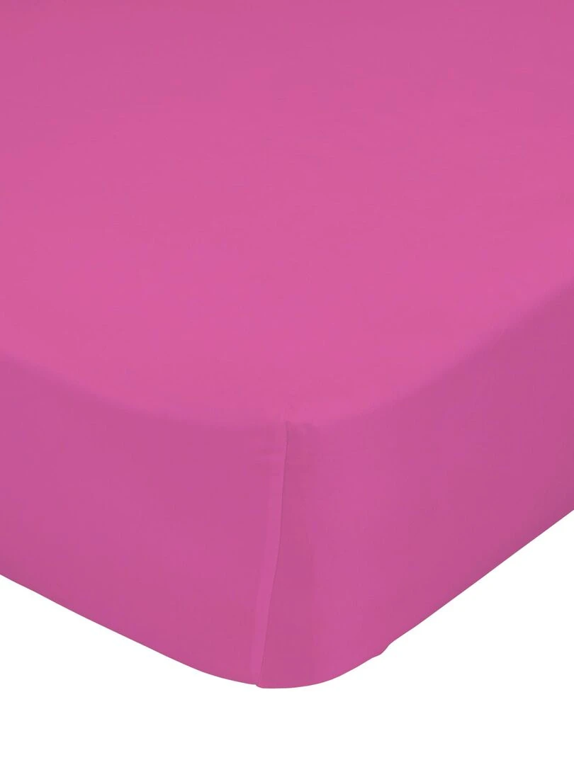 Drap housse Basic "Happyfriday" Rose fushia