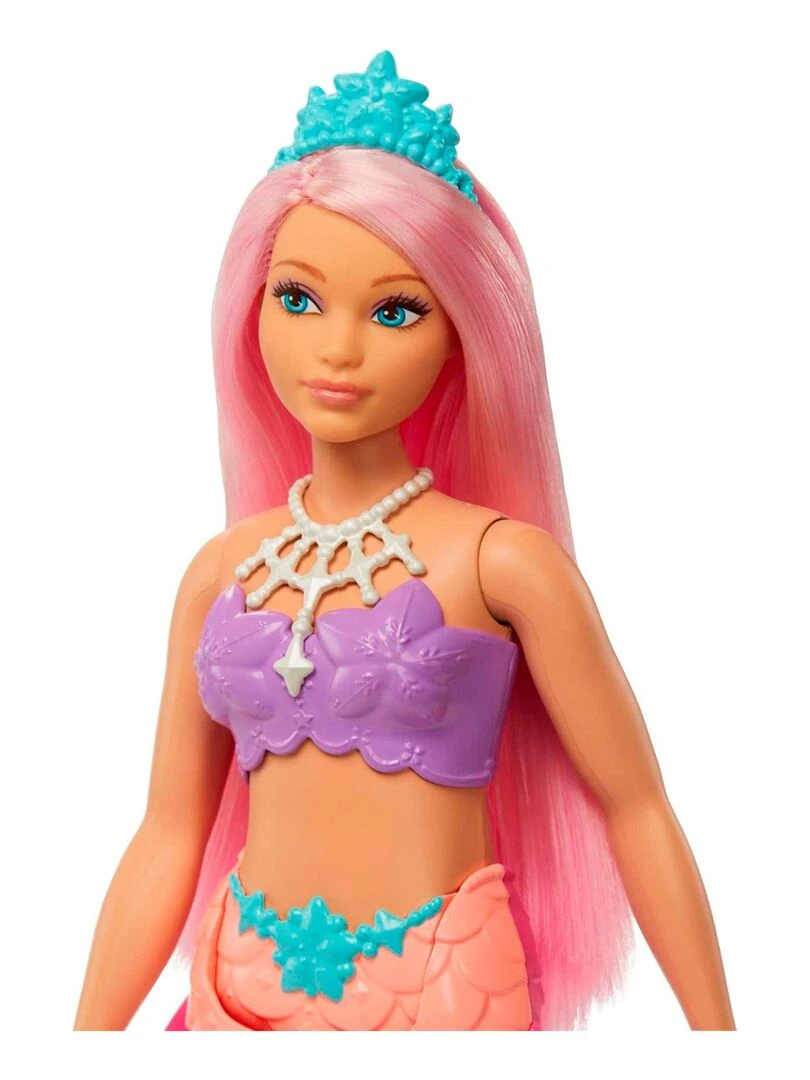 Barbie Dreamtopia Poupée Mannequin Sirène Cheveux Roses   N/A